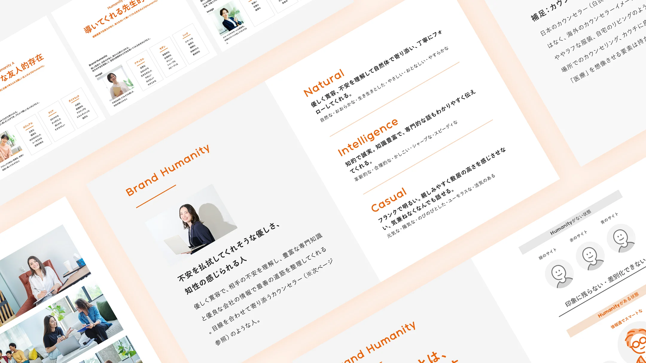 不安を払拭する優しさと知性をコンセプトにしたブランド戦略資料「Brand Humanity」